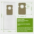 thumbnail image 6 of 6 Pack Replacement Vacuum Bag for Riccar 8900 8955 8850 8650 8950 8925 8920 8625 2000 4000 for Simplicity 7700 7750 7850 7000 Series 7200 7250 7300 7350 7400 7450 7900 7950 Vacuum, 6 of 7