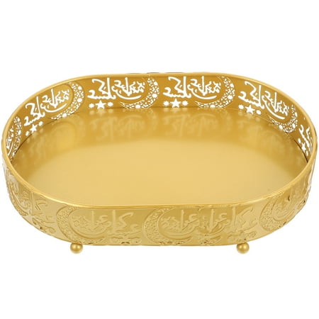 

Desktop Metal Serving Tray Multifunctional Storage Box Metal Festival Serving Tray