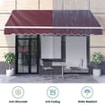 thumbnail image 5 of MCombo 13'x8' Manual Retractable Patio Awning Sunshade Shelter Window Door Awning Commercial Grade - Quality 100% 280G Polyester Outdoor Canopy Aluminum Frame, 5 of 10