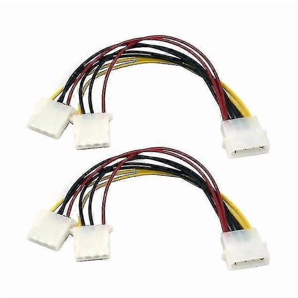 4p power cable D-type head one-to-two power cable distributor cable 2 pack Psu, power cable