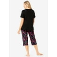 thumbnail image 2 of Dreams & Co. Plus Size 2-Piece Capri PJ Set, 2 of 5