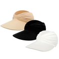 thumbnail image 2 of Certgust Hot Sales Sun Hat for Women Sun Visor Hat for Women Upf 50 Plus Wide Brim Lightweight Foldable Ponytail Cap for Summer Straw Hat, 2 of 9