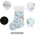 thumbnail image 3 of Coolnut Christmas Stockings Unicorn and Rainbow , 1 Pack 17.7" Xmas Fireplace Santa Socks Christmas Tree Hanging Stockings Decoration for Christmas Holiday Xmas Gift, 3 of 6