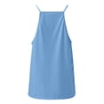 thumbnail image 4 of Fgnfyis Womens Tops Women's Summer Solid V Neck Tank Tops Sleeveless Loose Casual Women Tank Tops Blue M, 4 of 4