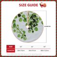 thumbnail image 2 of Rateoe Watercolor Green Leaves Pattern Christmas Tree Skirt with Ties , Christmas Tree Decorations, Farmhouse Christmas Decor Xmas Holiday Decorations-30", 2 of 6