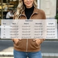 thumbnail image 3 of DailyTrove Women's Ribbed Knit Zip Up Jacket Long Sleeve Stand Collar Casual Outerwear with Pockets, 3 of 5