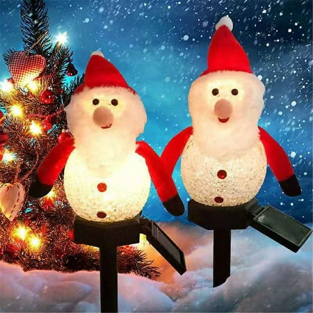 

Ycolew Garden Light Gifts Home Decor Solar Garden Light LED Christmas Lawns Snowman Plug Lights Waterproof Ground Plug Light Cleanance