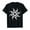 Black, variant on Women Tops Casual Short Sleeve Round Neck Forsaken Costume Sun Symbol Premium Tri-Blend T-Shirt,Black,M