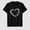 Black-21, variant on Women's Breast Cancer Awareness Heart Ribbon Graphic T-Shirt, 100% Cotton Short Sleeve Shirt