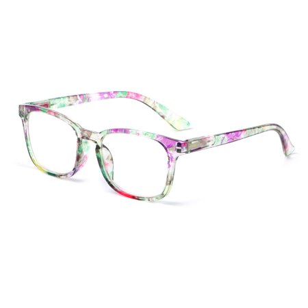 Women Vintage Classic Radiation Protection Flower Reading Glasses Anti-blue Light Eyeglasses Presbyopia Eyewear Computer Goggles GREEN STRENGTH 1.00