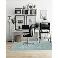 thumbnail image 2 of Flight Of Fancy Light Blue Office Mat by Kavka Designs, 2 of 3