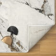 thumbnail image 4 of Luxe Weavers Abstract Marble Patterned Ivory 6x9 Area Rug for Living Rooms, 4 of 11
