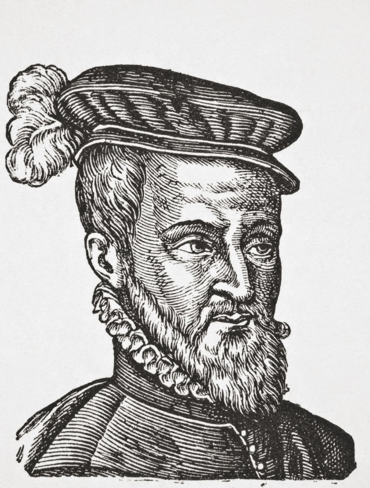 Joachim Du Bellay C 1525 1560 French Poet Critic And A Member Of The Pliade From Science And Literature In The Middle Ages By Paul Lacroix Published London 1878 Canvas Art - Ken Welsh Design Pics (2