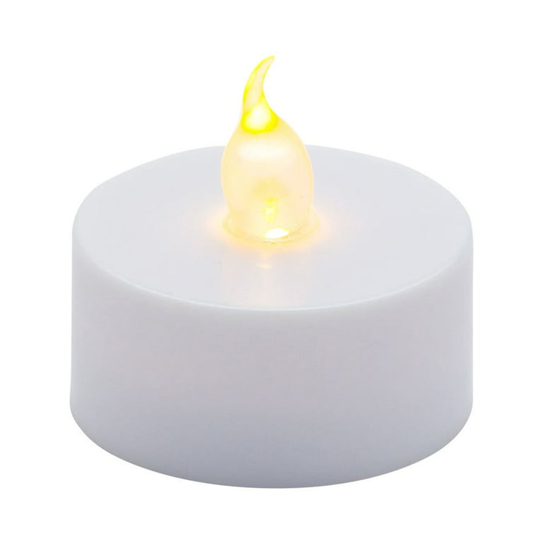 Fire Tek White Plastic Flameless Tea Candle - 10 count box