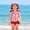Red, variant on Babcutegg Girls Printed Split-Body Swimsuit Set with Matching Hat – Lightweight Summer Swimwear Ensemble for Warm Weather Activities Pink Size 6
