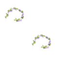 thumbnail image 1 of Injueey Guirnalda de flores artificiales para puerta, guirnalda falsa, tamaño compacto, Wisteria, accesorios de vacaciones multiusos, Type1 NO1, 1 of 6