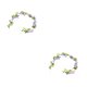 thumbnail image 4 of Inteprter Guirnalda de puerta de flores artificiales Guirnalda falsa Exquisita mano de obra fina Tamaño compacto Accesorios de vacaciones Púrpura Claro 1.8m 2Conjunto, 4 of 6