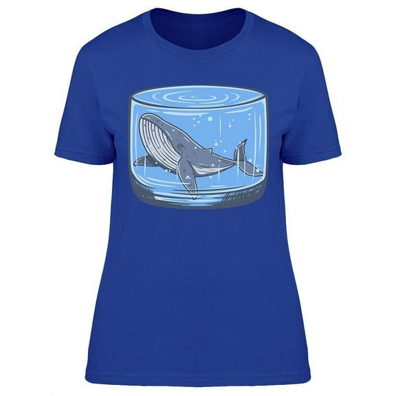 Whale In A Cup T-Shirt Women -Image by Shutterstock, Female 3X-Large