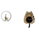 thumbnail image 1 of Estatua de niña, figura de mujer, reloj de pared decorativo de gato, reloj colgante de pared de madera, decoración moderna, material de resina acrílic, 1 of 8