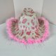 thumbnail image 2 of Sombrero vaquero rosa con estampado de leche, plumas y flecos, 2 of 2