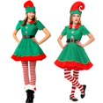 thumbnail image 1 of Tweettw Disfraces De Espectáculo De Elfo Navideño Para Hombres Y Mujeres Navidad Halloween cosplay Tema MX, 1 of 3