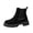 Black, variant on Women's Orthopedic Chelsea Boots, Slip On Platform Arch Support Booties, Low Heel Fall Casual Commute Daily Walking Boots Black
