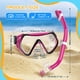thumbnail image 2 of Set de Snorkel MELUMILU para Niños con Visión Panorámica 180° Dry Snorkel, 2 of 7