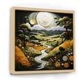 thumbnail image 2 of Designart "Countryside Reverie Painting X" Landscapes Floater Framed Wall Art Print, 2 of 7