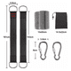 thumbnail image 2 of Kit De Soga Y Gancho De Hamaca Columpio Hamaquero Accesorios Negro, 2 of 5
