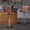 Brown(Sliver Base)-2pc, variant on AUNEKIV Bar Stools Set of 2, Thickened Seat Cushion Square Swivel Bar Stools with Back, Adjustable Counter Height Bar Chairs for Kitchen Island, Dining Room,Black with Silver Base