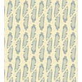 thumbnail image 3 of Ambesonne Nautical Duvet Cover Set, Arowana Fishes Pattern, 2-Calking, Pale Yellow and Blue Grey, 3 of 3