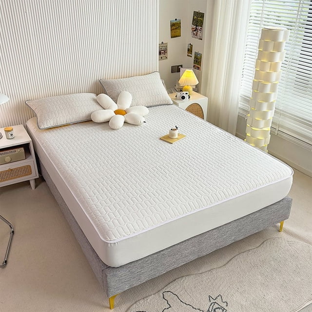 Summer Cool Sense Of Silk Bed Sheet Set Of Three Of Ice Silk Hats For Double Bed Bedroom Bed