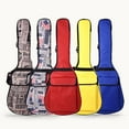 thumbnail image 4 of Gig Bag Double Strap Adjustable Padded Oxford Electric Guitar Case Ukulele Bag, 4 of 9