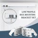 thumbnail image 3 of 6 Pcs Blinds Bracket End Cover Holder Box Mounting Bracket For Window Blinds, 3 of 5
