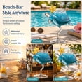 thumbnail image 3 of Sea Turtle Cocktail Glass, Creative Ocean Animal Stemmed Drinking Glass, Beach Wine Goblet, Decorative Sea Turtle Glassware, Beach Party Barware, Summer Pool Bar Party Birthday Gifts, 3 of 12