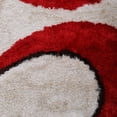 thumbnail image 3 of Rugsotic Carpets Hand Tufted Shag Polyester Eco-Friendly Area Rugs - 6'x9', Rectangle, Red Ivory, Plain Solid Design, High Pile Handmade Anti Skid Rugs for Living Room, Bed Room K00034, 3 of 5
