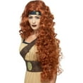 thumbnail image 2 of Womens Auburn Warrior Queen Curly Wig Costume Accessory, 2 of 2