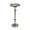Silver, variant on Kate and Laurel Engles Traditional Adjustable-Height Pedestal Drink Table, 10 x 10 x 30, Bronze, Vintage Round Indoor Metal Plant Stand with Embossed Sunburst Pattern