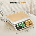 thumbnail image 5 of Price Computing Scale 88lb/40kg Commercial Food Weighing Scale with Stainless Steel Plate and Dual LCD Display for Retail Markets, 5 of 6