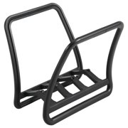 Adjustable Vertical Laptop Stand, Black Notebook & Tablet Holder Storage Rack