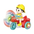 thumbnail image 3 of Novedad, Eléctrico para Niños, Juguetes Electrónicos para Niños, Divertida Motocicleta de Dibujos Animados Giratoria de 360 Grados para Niños Rojo, 3 of 8