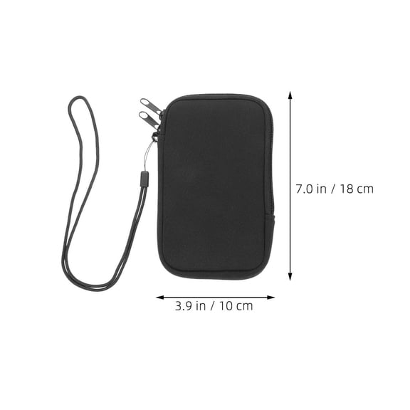 Raindrops Neoprene Phone Sleeve for Women, Universal Cell Phone Case with Neck Strap, Portable Pouch for Phone Storage