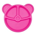 thumbnail image 1 of Mainstays Bear Pink Plastic Kids Divider Plate, 1 Piece, 1 of 6