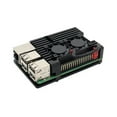 thumbnail image 1 of Para Raspberry Pi 3 Modelo B B+ Carcasa de aluminio con doble ventilador de refrigeración Hugtrwg  Nuevos Originales, 1 of 7