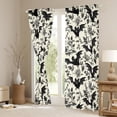 thumbnail image 3 of Castle Fairy Animal Bats Black Out Curtains,Floral Rose Curtains Pack of 2 (42x63 Each), 3 of 6