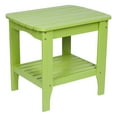 thumbnail image 1 of Shine Company Solid Wood Rectangular Side Table, Lime Green, 1 of 5