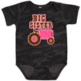 thumbnail image 3 of Inktastic Pink Tractor Big Sister Girls Baby Bodysuit, 3 of 5