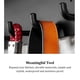 thumbnail image 2 of Bewildely Ganchos de pared Estante organizador de acero inoxidable autoadhesivo multifuncional montado en la pared Accesorios para colgar ropa de doble Accesorios de baño Negro Bewildely HA066128-02, 2 of 6