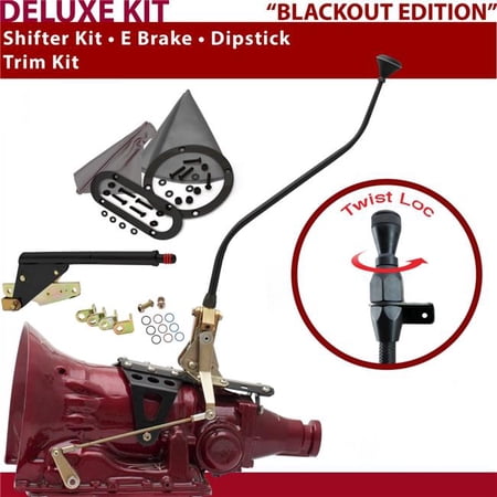 American Shifter 4L80E Shifter Kit 23 in. Swan E Brake Trim Kit Dipstick for D2B38