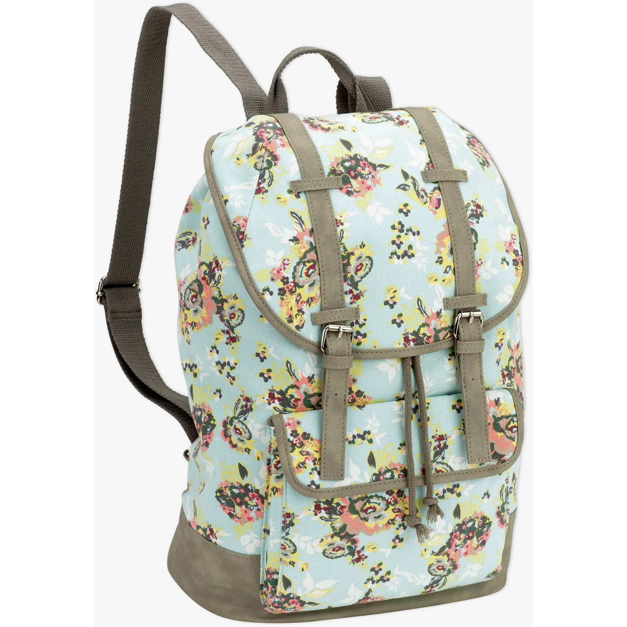 18 Printed Canvas Double Buckle Flap Backpack – Walmart Inventory ...